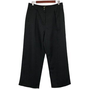 NWT Molly Bracken Black Woven Macie Hi-Waist Culotte size L